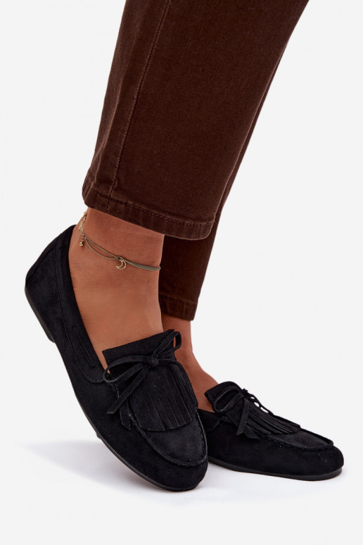 moteriški mokasinai su kutais juodos spalvos Janelisse