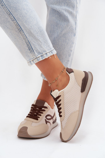 Sneakers modelio batai sportiniai bateliai Moteriškas smėlio spalvos-rudos spalvos Tarlisse 2