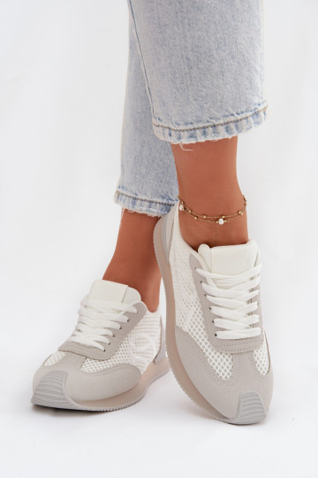 Sneakers modelio batai sportiniai bateliai Moteriškas Baltos-pilkos spalvos Tarlisse