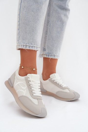 Sneakers modelio batai sportiniai bateliai Moteriškas Baltos-pilkos spalvos Tarlisse 2