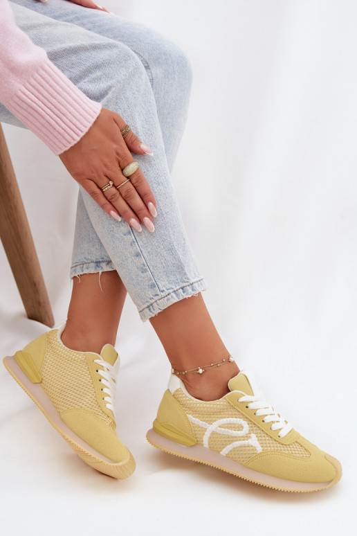 Sneakers modelio batai sportiniai bateliai Moteriškas geltonos spalvos Tarlisse