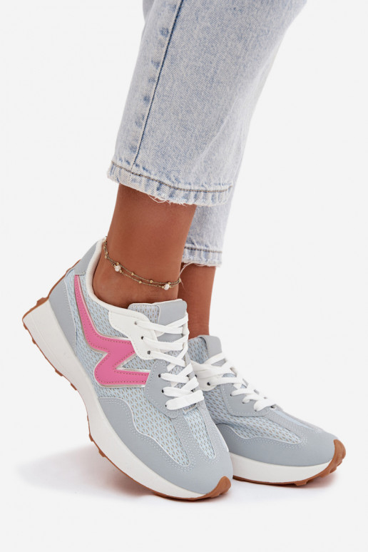 sportiniai bateliai Moteriškas su platforma mėlynos spalvos Janelora