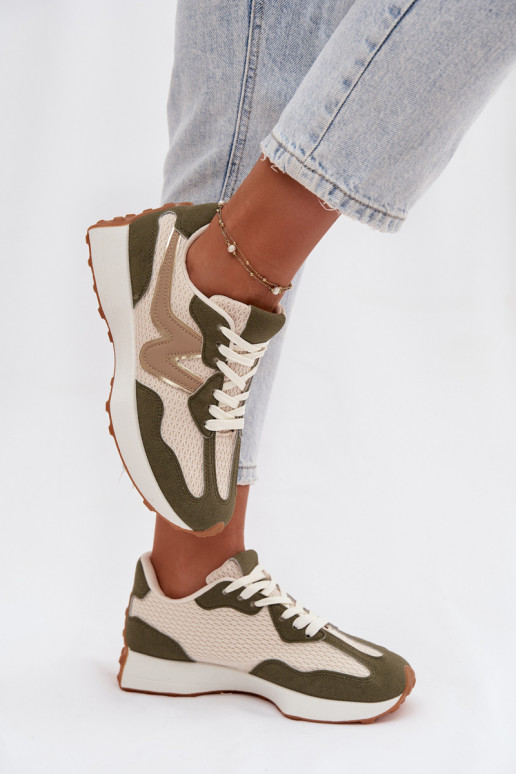 sportiniai bateliai Moteriškas su platforma žalios spalvos Janelora