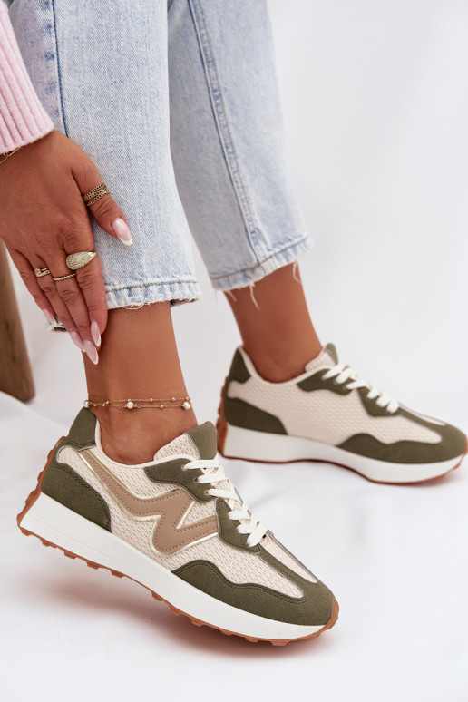 sportiniai bateliai Moteriškas su platforma žalios spalvos Janelora