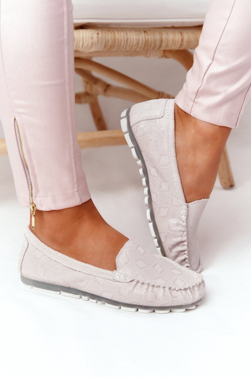 Oda Mokasinai RIO FLORE Eco-Friendly smėlio spalvos