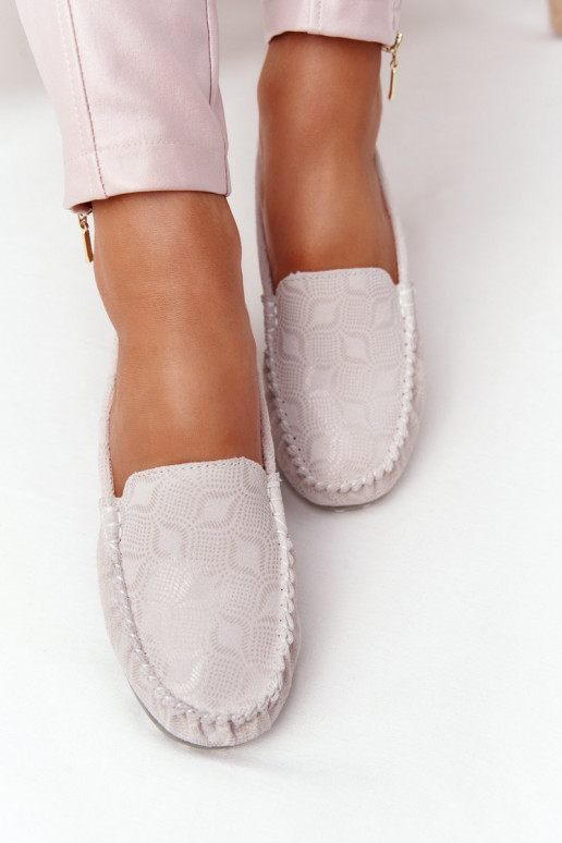 Oda Mokasinai RIO FLORE Eco-Friendly smėlio spalvos