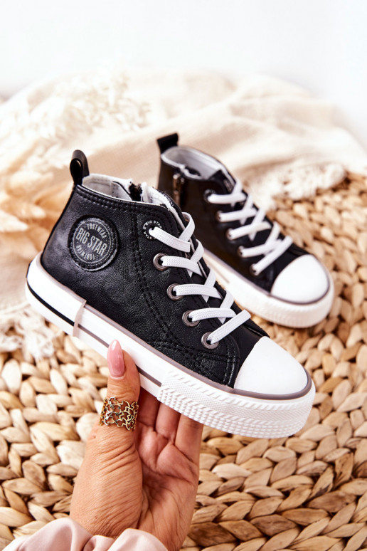 Vaikiški batai su auliuku BIG STAR II374003 juodos spalvos