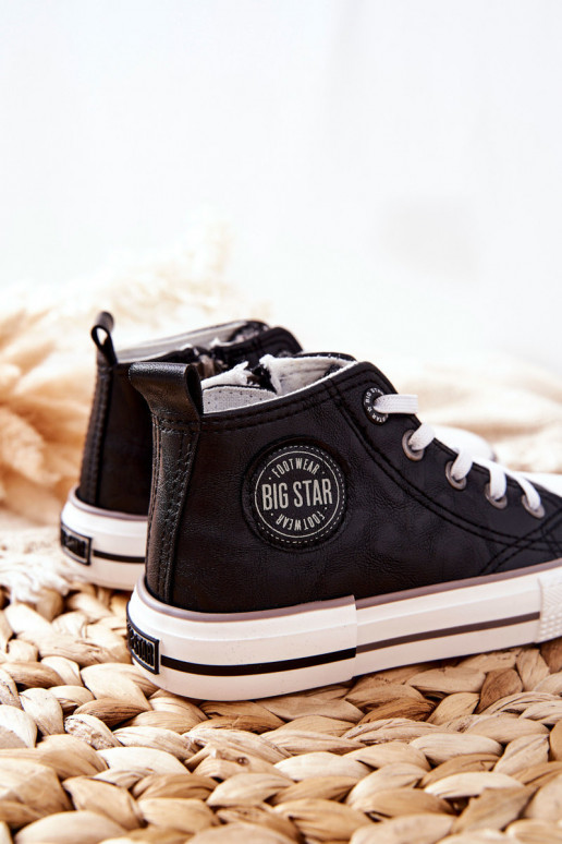 Vaikiški batai su auliuku BIG STAR II374003 juodos spalvos