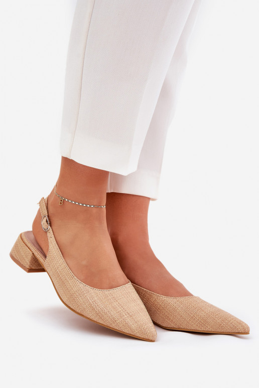 raštuotos basutės Moteriškas Įjungta Subtilusm Obcasie smėlio spalvos Jorela