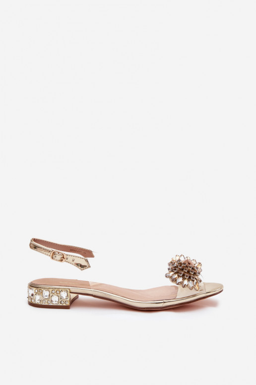 Aukso spalvos perregimos basutės D&A MR52-231 su kaspinais