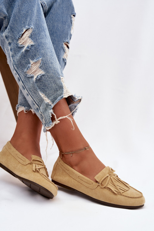 Moteriški mokasinai su kutais geltonos spalvos Janelisse