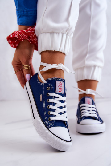 Moteriškas Klasikinio modelio laisvalaikio batai Cross Jeans JJ2R4012C tamsiai mėlynos spalvos 2