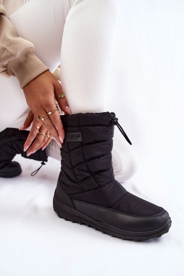 Moteriškas Aukštas pašiltinti sniego batai Big Star KK274599 juodos spalvos