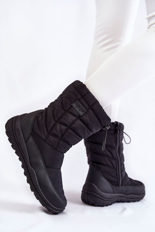 Moteriškas Aukštas pašiltinti sniego batai Big Star KK274599 juodos spalvos