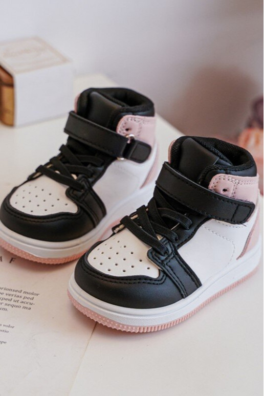 Aukštas Vaikiški sportiniai bateliai Baltos-rožinės spalvos Teredite