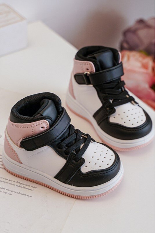 Aukštas Vaikiški sportiniai bateliai Baltos-rožinės spalvos Teredite