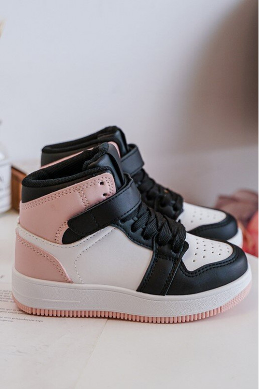 Aukštas Vaikiški sportiniai bateliai Baltos-rožinės spalvos Teredite