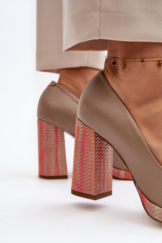 Bateliai su kulniukais Laura Messi 2746 smėlio spalvos