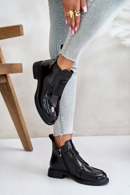 Oda su lako efektu Moteriški aulinukai Į Pilį D&A JC42-24 juodos spalvos