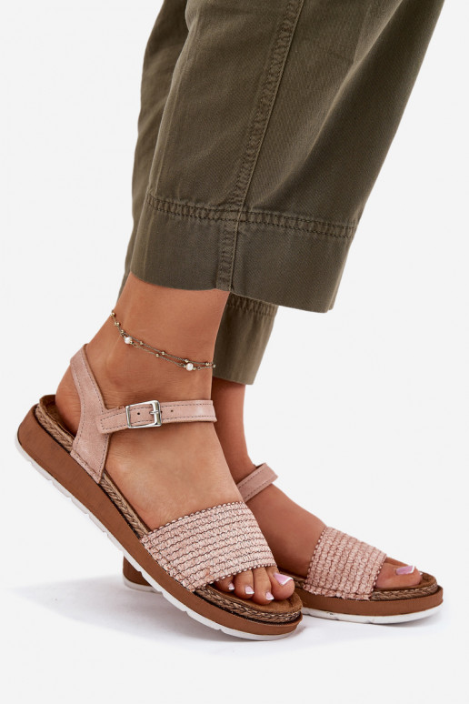 Moteriškos basutės Su Braid Į Pasek Inblu GS000050 rožinės spalvos