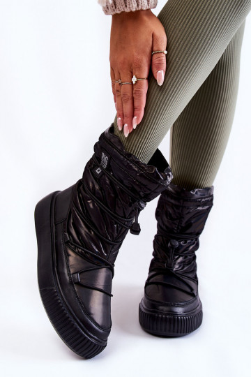 Moteriškas pašiltinti sniego batai Big Star KK274193 juodos spalvos