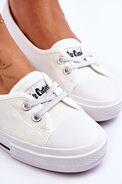 Moteriški batai Sportbačiai Lee Cooper LCIN-23-31-1791L baltos spalvos