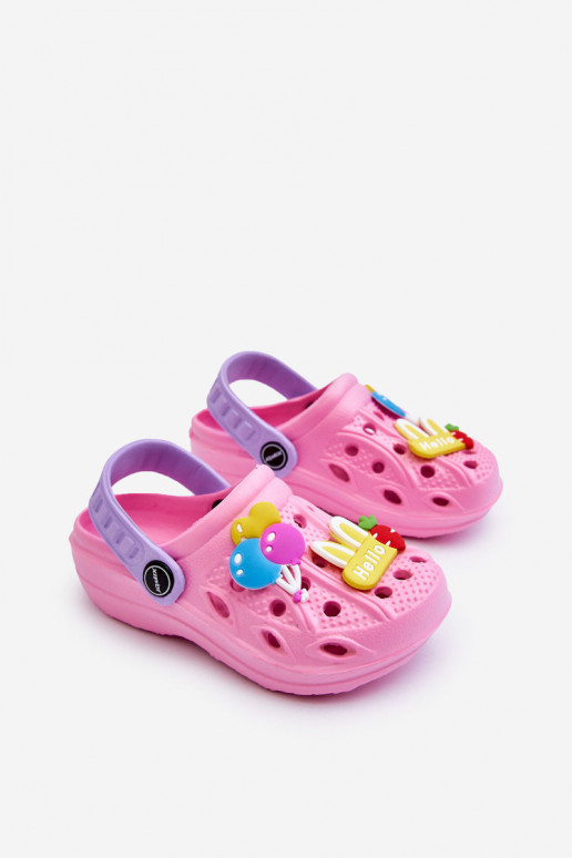 Vaikiški Lengvos šlepetės  Crocs Šlepetės rožinės spalvos SĮeets
