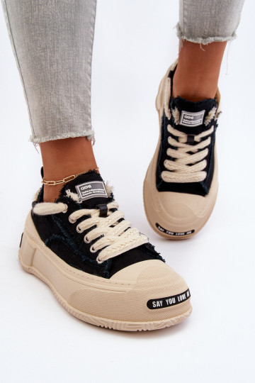 Moteriškas Sneakers modelio batai GOE NN2N4061 juodos spalvos