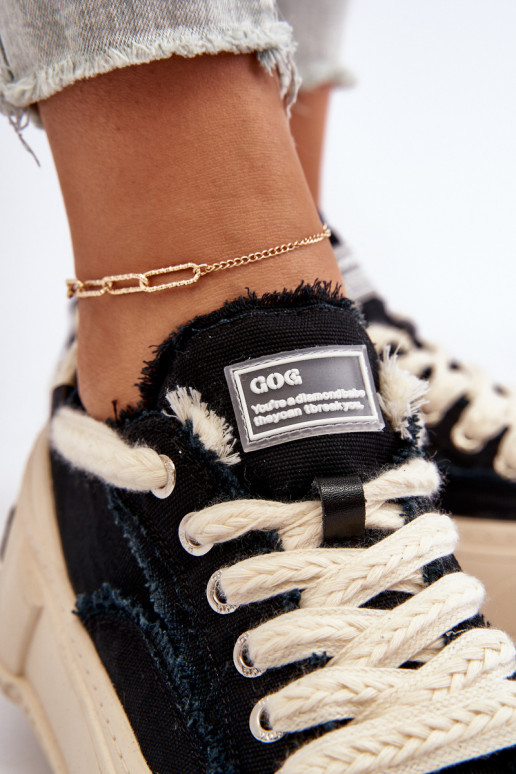 Moteriškas Sneakers modelio batai GOE NN2N4061 juodos spalvos
