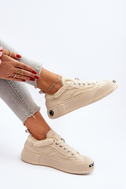 Moteriškas Sneakers modelio batai GOE NN2N4060 smėlio spalvos