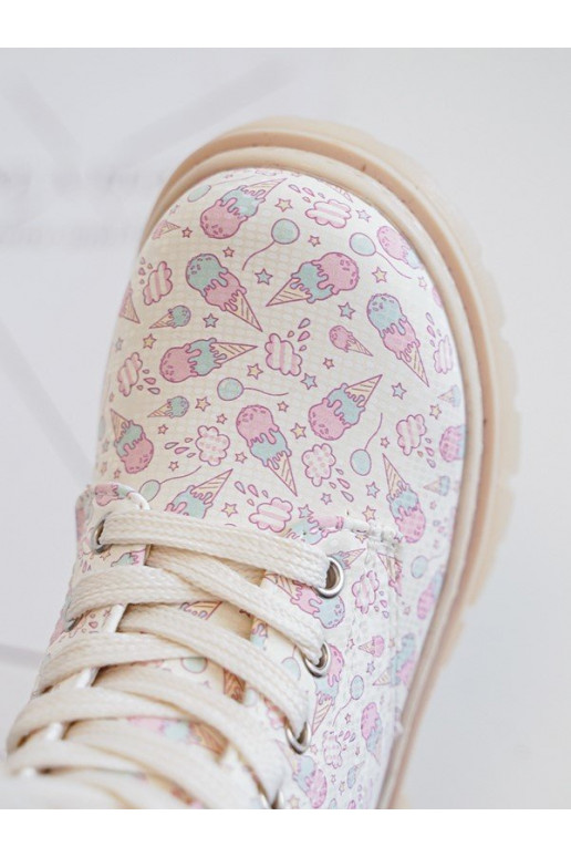 pašiltinti Aulinukai Vaikiški su užtrauktukais smėlio spalvos Dolida