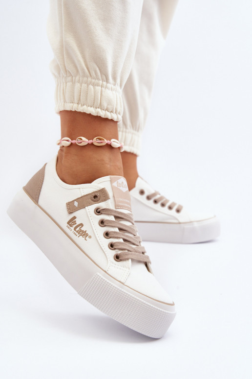  Laisvalaikio bateliai Lee Cooper LCIN-24-31-2198 baltos spalvos