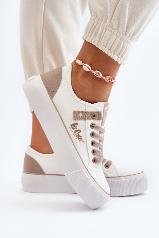  Laisvalaikio bateliai Lee Cooper LCIN-24-31-2198 baltos spalvos