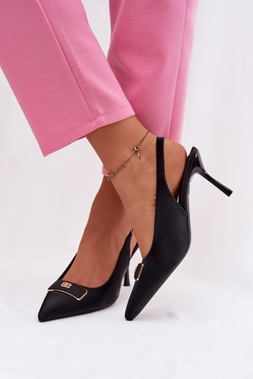 aukštakulnės basutės Moteriškas Su puošniais Detalem juodos spalvos Lurella