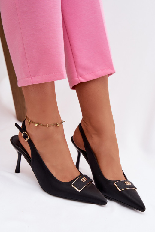 aukštakulnės basutės Moteriškas Su puošniais Detalem juodos spalvos Lurella