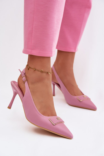 aukštakulnės basutės Moteriškas Su puošniais Detalem rožinės spalvos Lurella 2