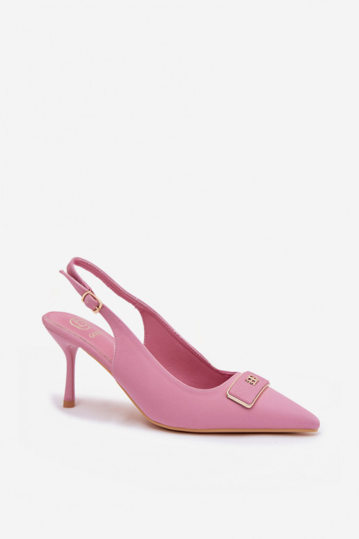 aukštakulnės basutės Moteriškas Su puošniais Detalem rožinės spalvos Lurella