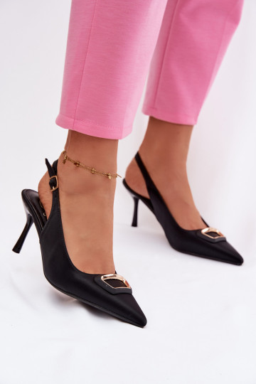 aukštakulnės basutės Moteriškas dekoruoti juodos spalvos Palerine 2