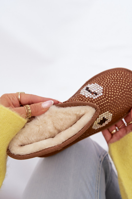 Dekoruotos Aukštas sniego batai Moteriškas rudos spalvos Galivra