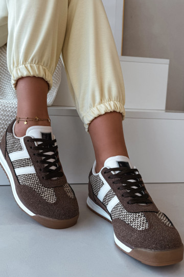Rudos spalvos moteriški sportiniai bateliai „Sneakers" modelio „Soretta" 2