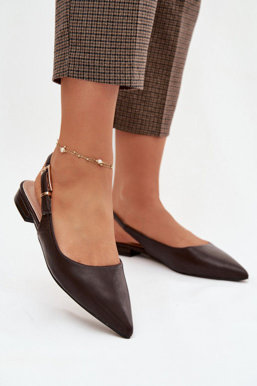 Šokoladinės Iverelle balerinukės su auksinėmis sagtimis