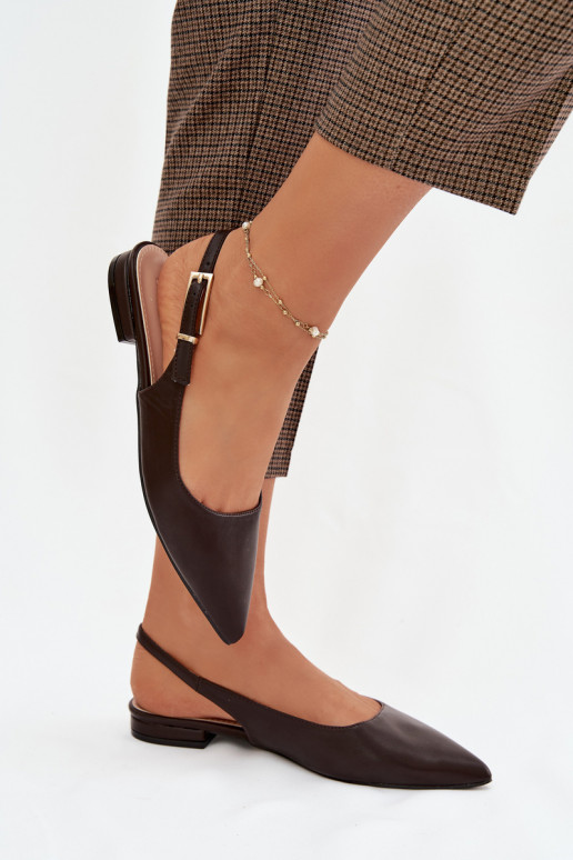 Šokoladinės Iverelle balerinukės su auksinėmis sagtimis