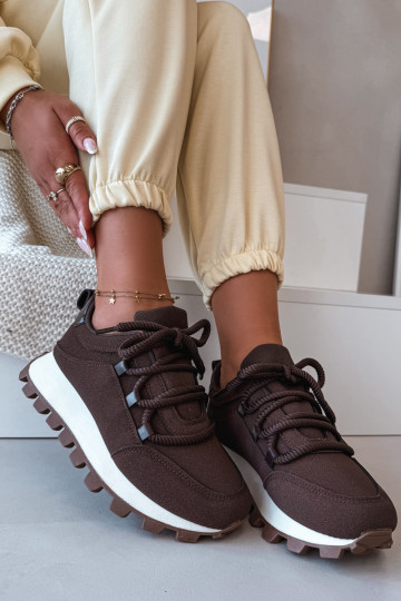 Sportiniai bateliai su platforma šokoladinės spalvos Riadella 2