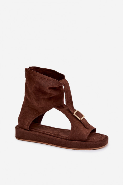 Moteriškos basutės su auliuku CzekoladoĮe Coralya