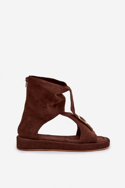 Moteriškos basutės su auliuku CzekoladoĮe Coralya