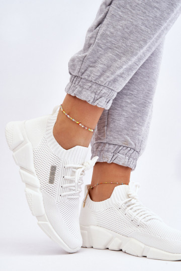 Moteriškas  Sneakers modelio batai Memory Foam System Big Star JJ274268 baltos spalvos