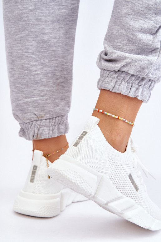 Moteriškas  Sneakers modelio batai Memory Foam System Big Star JJ274268 baltos spalvos