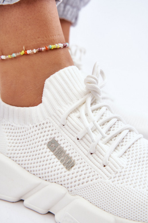 Moteriškas  Sneakers modelio batai Memory Foam System Big Star JJ274268 baltos spalvos