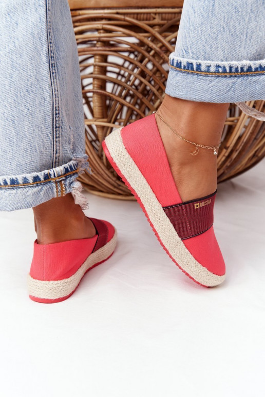 espadrilės Ant pinto pado Big Star HH274478 raudonos spalvos