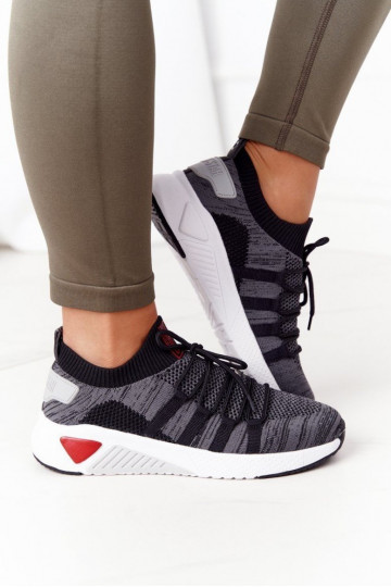 Moteriškas Sportinio stiliaus batai Memory Foam Big Star HH274532 pilkos spalvos